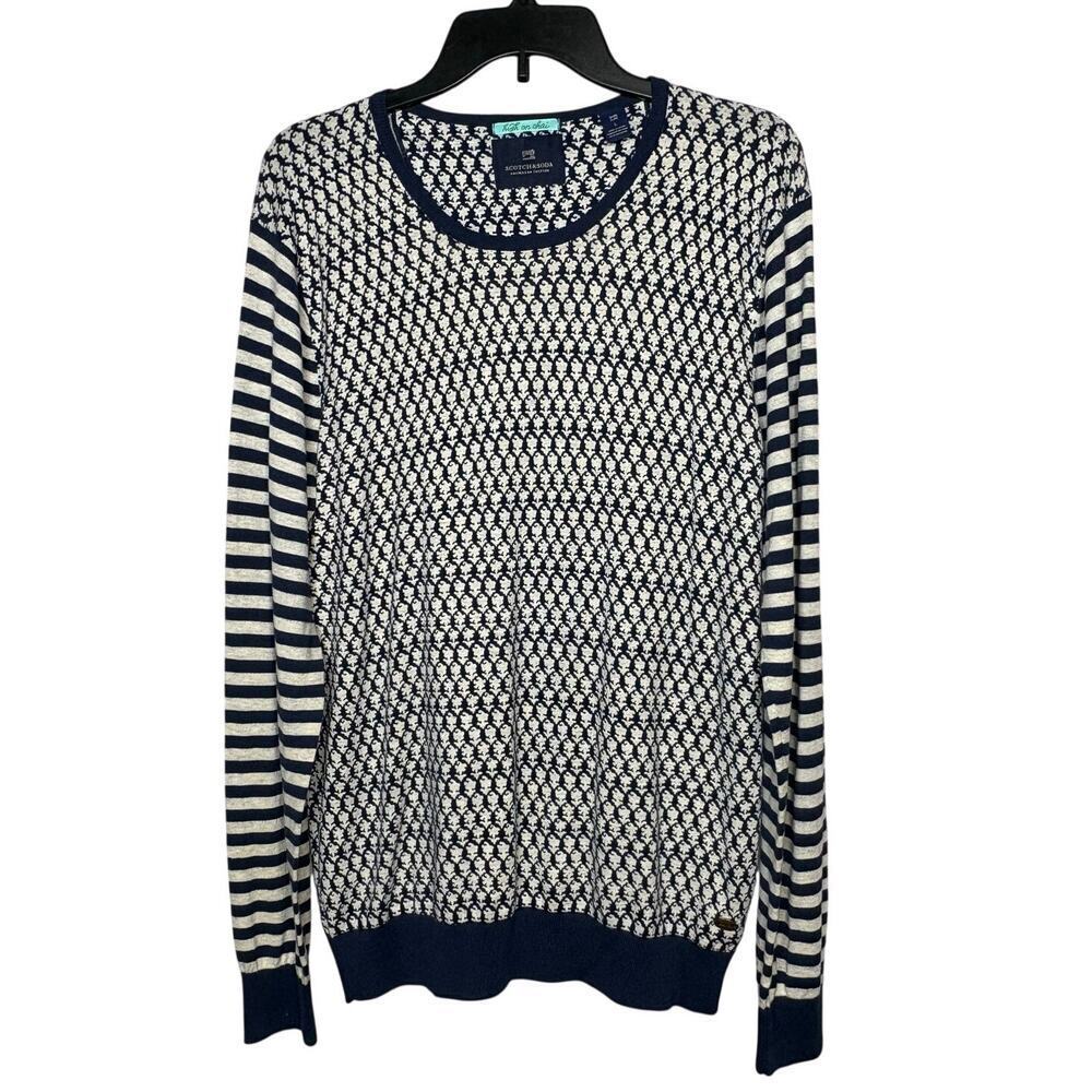 Scotch & Soda High on Chai 100% Cotton Lightweight Pullover Sweater Size Large